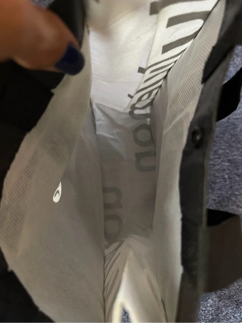 Lululemon Small Reusable Shopping Tote Bag Black